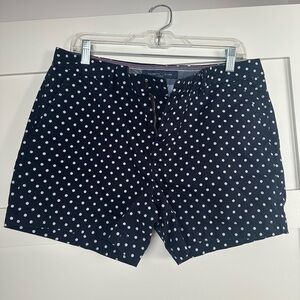 Tommy Hilfiger Navy Blue and White Polka dot Shorts